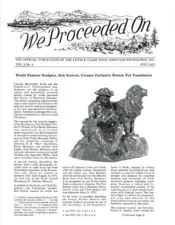 Cover of the July 1977 We Proceeded On